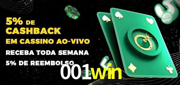 Promoções do cassino ao Vivo 001win
